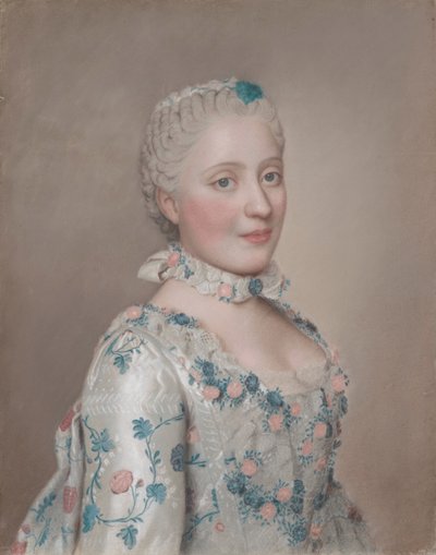 ザクセンのマリー・ジョセフの肖像 作： Jean Étienne Liotard